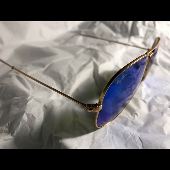 Ray Ban Aviator Blue Flash New